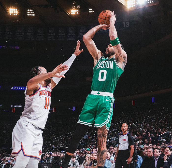 尼克斯关键三分终结绿凯四连胜 塔图姆复出首战